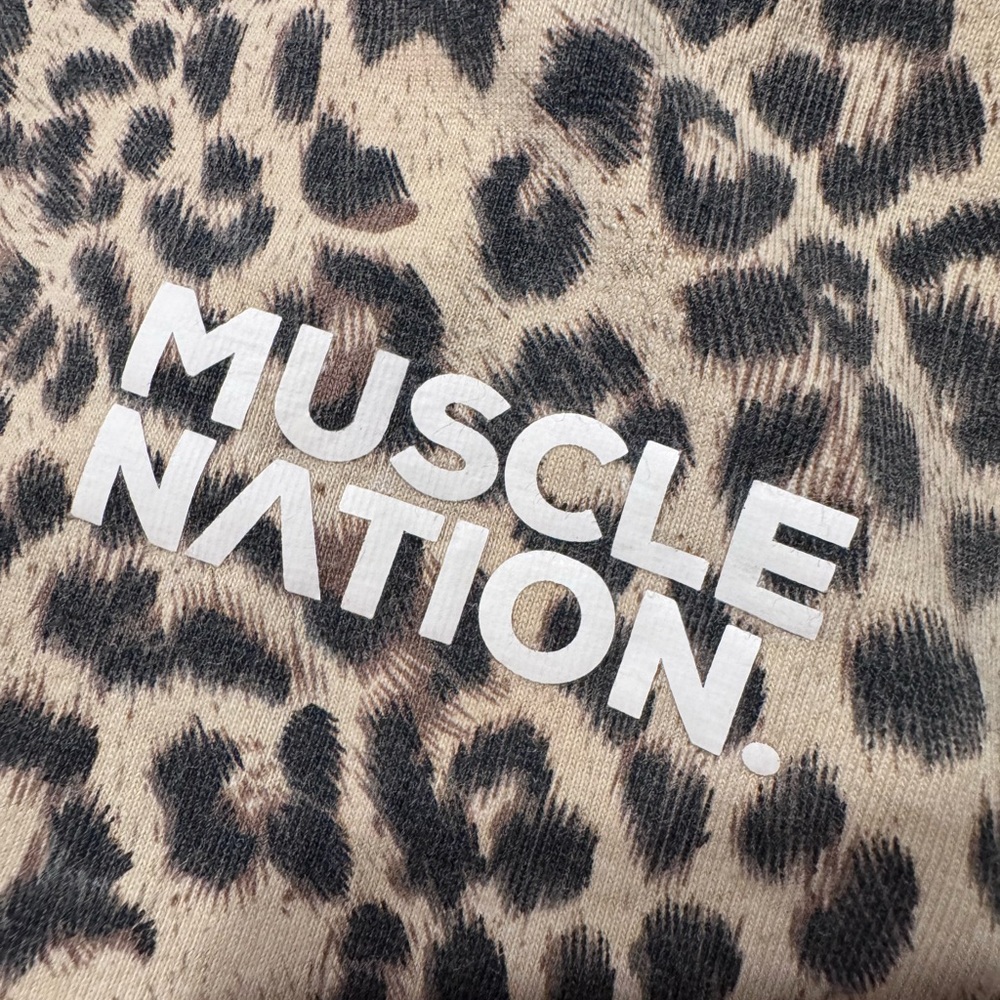 Muscle Nation Leopard Print Top